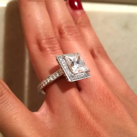 AIG CERTIFIED Lab Grown 4ct Princess Cut Diamond - Picture 4 of 11